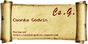 Csonka Godvin névjegykártya